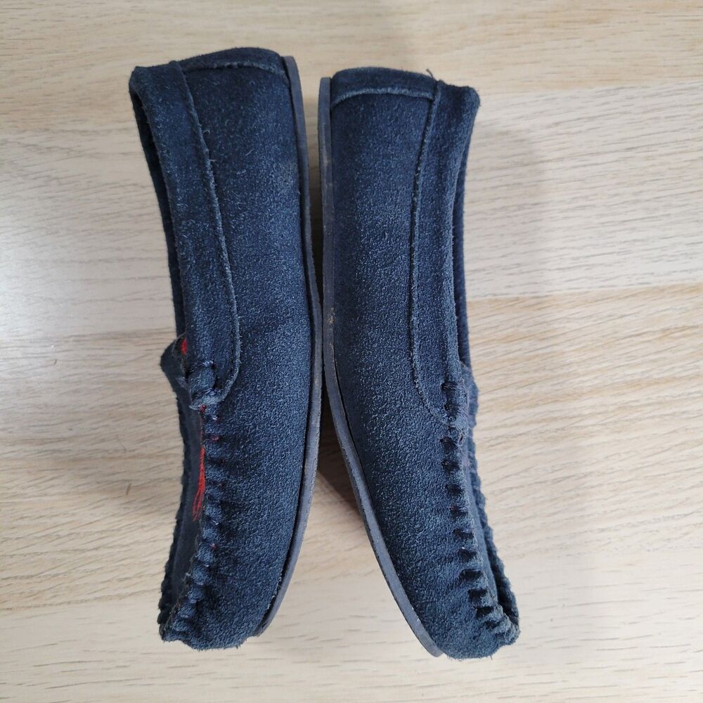Polo Ralph Lauren Suede Boys 1 Pony Moccasin Toddler Desmond Moc Logo Shoe Navy - Picture 7 of 8